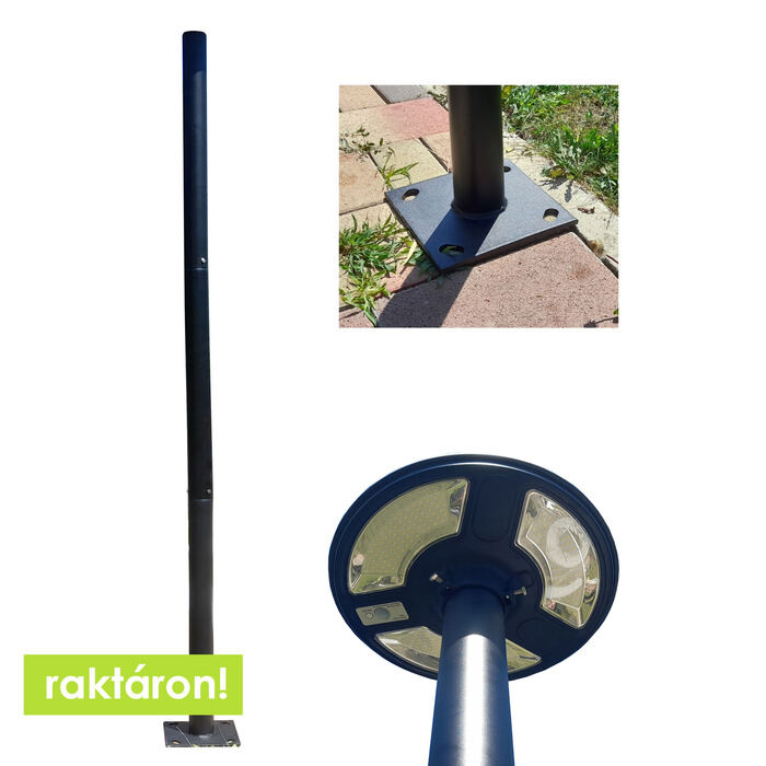 Aluminium lámpaoszlop 3 méter napelemes lámpákhoz