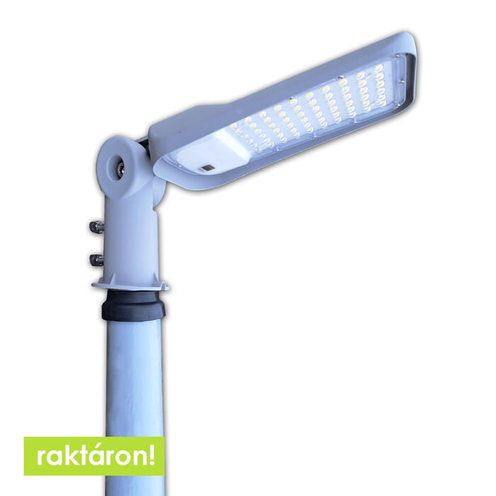 Kompozit lámpaoszlop 4 méter+ 50W LED utcai világítás+alapvasalat szett