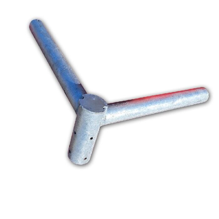 50 cm lámpakar dupla horganyzott acél oszlophoz ( 90 FOKOS )