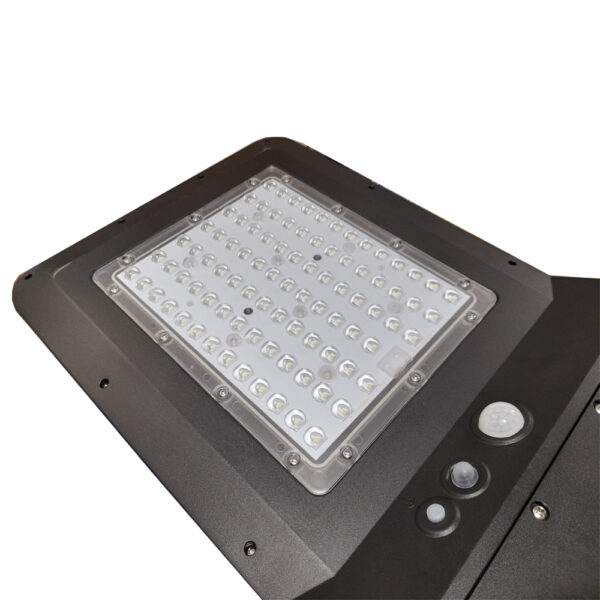 Horganyzott acél lámpaoszlop 4 méter+ 40W napelemes LED utcai világítás+ alapvasalat szett beépített akkumulátorral - Image 2