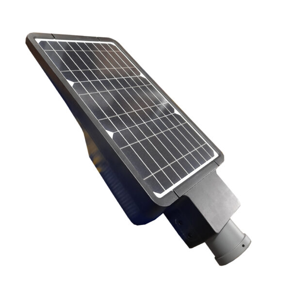 Horganyzott acél lámpaoszlop 4 méter+ 40W napelemes LED utcai világítás+ alapvasalat szett beépített akkumulátorral - Image 4