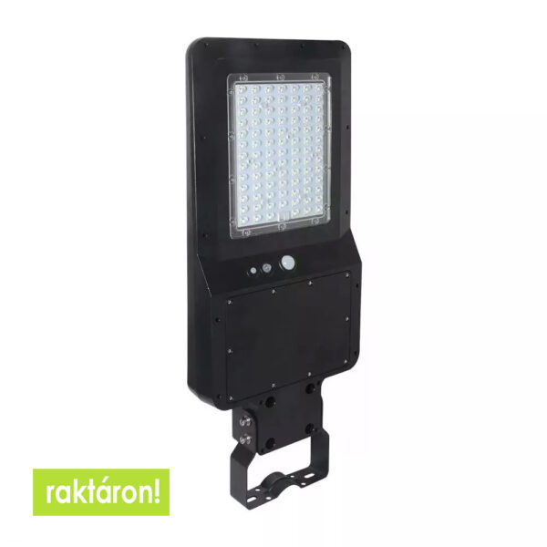 40 W napelemes LED utcai lámpa alkonykapcsolóval - hideg fehér